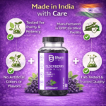 Elderberry Gummies | Immune Support with Zinc, Vitamin C & D3 | 60 Vegetarian Gummies