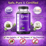 Elderberry Gummies | Immune Support with Zinc, Vitamin C & D3 | 60 Vegetarian Gummies