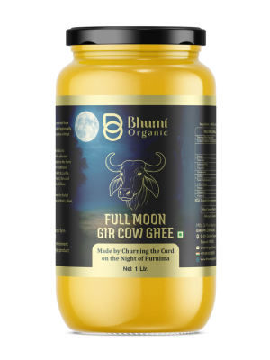 Full Moon Gir Cow Ghee Made from Curd | 1 LTR