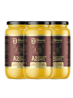 Gir Cow A2 Bilona Ghee | 3 LTR (BIG SAVING)(GLASS JAR)