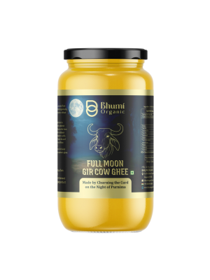 Full Moon Gir Cow A2 Bilona Ghee Made from Curd | 500 ML