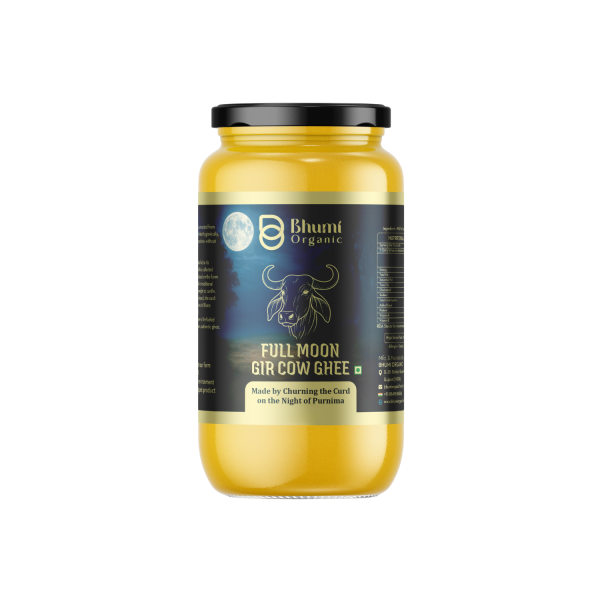 Full Moon Gir Cow A2 Bilona Ghee Made from Curd | 500 ML