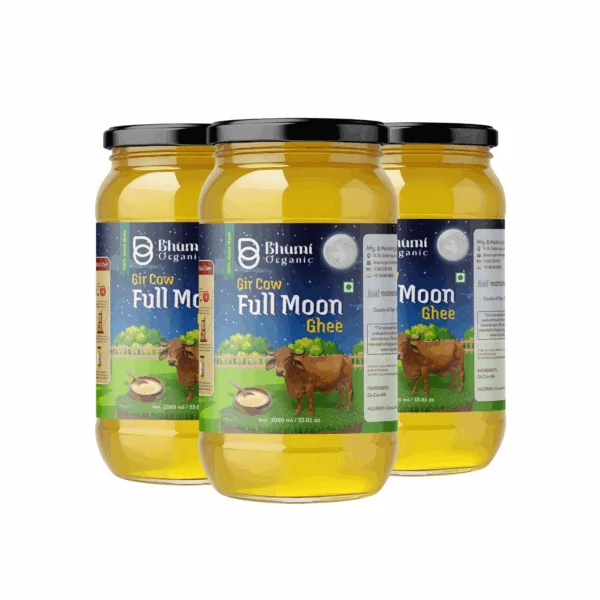 Full Moon Gir Cow Ghee | 3 LTR (BIG SAVING)(GLASS JAR)