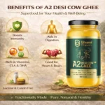 Desi Cow A2 Bilona Ghee Made from Curd | 15 KG (TIN PACK) | Traditional Wooden Churned