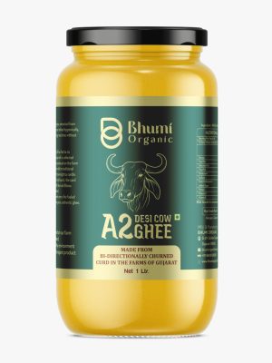 A2 Bilona Desi Cow Ghee Made from Curd | 1 LTR