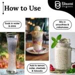 Bhumi Organic Basil Seeds 500g - Sabja Seeds | Beat the Summer Heat | High Fibre and Omega 3 | Seeds for Eating