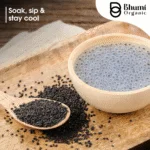 Bhumi Organic Basil Seeds 500g - Sabja Seeds | Beat the Summer Heat | High Fibre and Omega 3 | Seeds for Eating