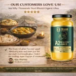 Desi Cow A2 Bilona Ghee Made from Curd | 1 LTR | Traditional Wooden Churned (12 month)