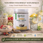 Bhumi Organic Basil Seeds (Sabja) 500g | Natural Coolant & Rich in Fiber