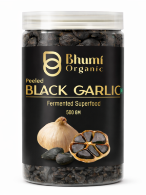 Bhumi Organic Fermented Black Garlic | 500g | Aged Superfood for Heart & Immunity