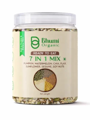 Bhumi Organic 7 in 1 Seeds Mix – Roasted Edible Seeds (300g)
