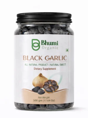 Bhumi Organic Fermented Black Garlic | 500g | Aged Superfood for Heart & Immunity