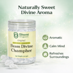 Bhumi Organic Bhimseni Camphor – 100% Pure Solid Kapur (250 g Jar)