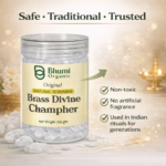 Bhumi Organic Bhimseni Camphor – 100% Pure Solid Kapur (250 g Jar)