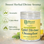 Bhumi Organic Natural Bhimseni Gold Divine Camphor with Tulsi & Ajwain Oil – 250 g