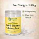 Bhumi Organic Natural Bhimseni Gold Divine Camphor with Tulsi & Ajwain Oil – 250 g