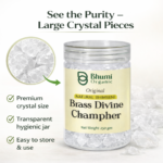 Bhumi Organic Bhimseni Camphor – 100% Pure Solid Kapur (250 g Jar)