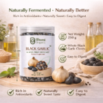 Bhumi Organic Fermented Black Garlic | 500g | Aged Superfood for Heart & Immunity
