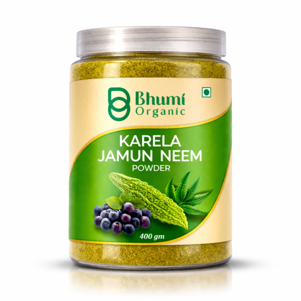 Bhumi Organic Karela Jamun Neem Powder (400 gm)