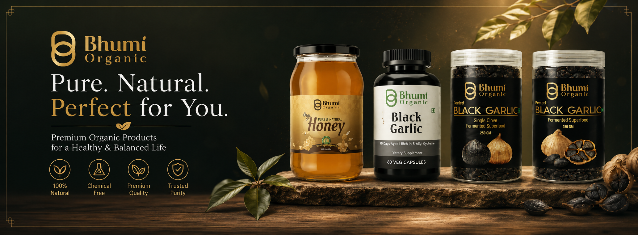 Black Garlic Product banner