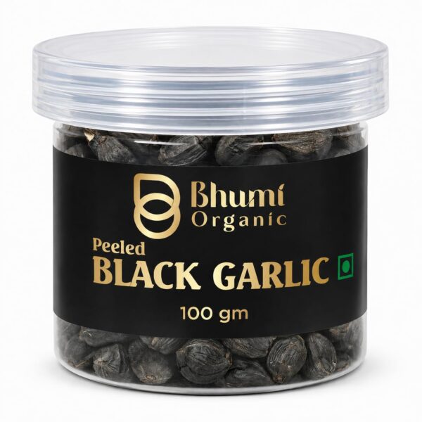 Bhumi Organic Fermented Black Garlic | 100 GM | Aged Superfood for Heart & Immunity