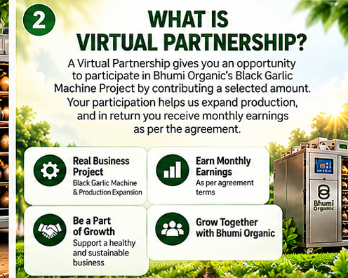 BLACK GARLIC MACHINE VIRTUAL PARTNERSHIP (EARNING INVESTOR )